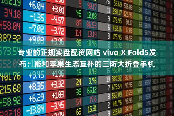 专业的正规实盘配资网站 vivo X Fold5发布：能和苹果生态互补的三防大折叠手机